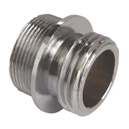 Verchromter Auslaufanschluss – Adapter: Außengewinde 15/21 (1/2