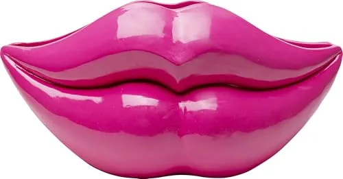 Kare Design Vase Lips, Pink in pink von KARE