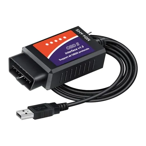 Forscan ELMconfig OBD2 Adapter - Professionelles Diagnose-Tool für Ford und Mazda - OBD-II Diagnosewerkzeuge mit MS-CAN/HS-CAN Schalter für präzise Fehlerdiagnosen und Programmierungen bei Ford-Fahrzeugen. Ideal für Mechaniker und Autoliebhaber.