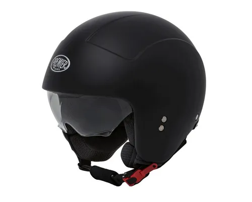 Premier Rocker U9 BM Jethelm, schwarz, Größe XS für Männer - Motorradhelm mit robuster ABS Polycarbonat Schale, herausnehmbaren, waschbaren Innenfutter und verstellbarem kratzfestem Visier für optimalen Komfort und Sicherheit.