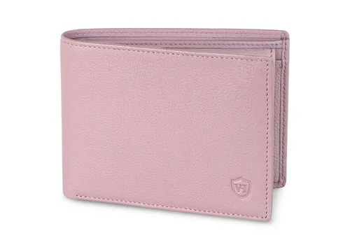 VON HEESEN Geldbörse im Querformat mit RFID-Schutz - Elegante Ledergeldbörse aus vollnarbigem Nappaleder mit 13 Fächern für Karten und Ausweisdokumente. Besonders sicher durch integrierten RFID-Schutz. Ideal für den täglichen Gebrauch und als stilvolles Geschenk.