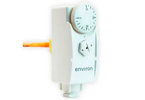 ganz24 Thermodetektor Tauchthermostat Regelbereich 0-90°C mit Tauchhülse 100mm, Regelbereich 0-90°C