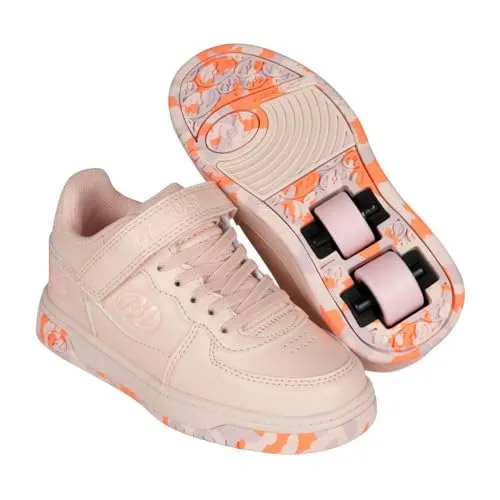 Heelys Rollschuhe Rezerve Low – Sneaker mit 1 Rolle pro Schuh in Rosa, Größe 30 - Stylische Heelys Rollschuhe in soft pink, Größe 30. Ideal für coole Tricks und Spaß im Alltag. Mit ABEC 5 Kugellagern für sanftes Gleiten.