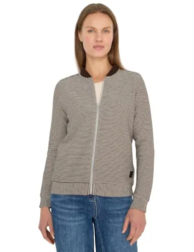 CECIL Sweatjacke mit Ottomanstruktur in Beige (M) von CECIL