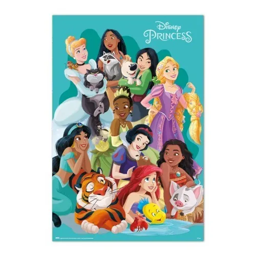 Poster DISNEY PRINCESS - Group & Pets 61x91,5cm NEU 59918