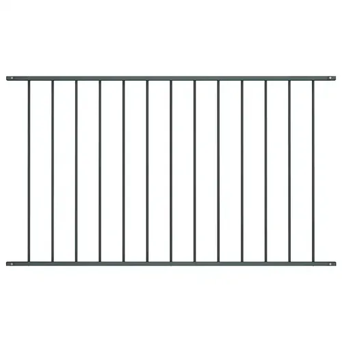 Zaunfeld Pulverbeschichteter Stahl 1,7 x 1,25 m Anthrazit