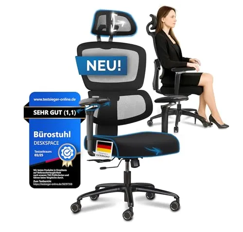 DESKSPACE Move Pro Bürostuhl in schwarz von DESKSPACE