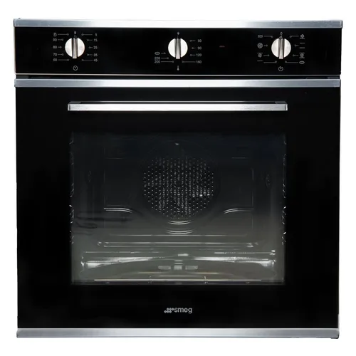 Smeg SF64M3PZN Einbaubackofen Schwarzglas 60 cm A von Smeg
