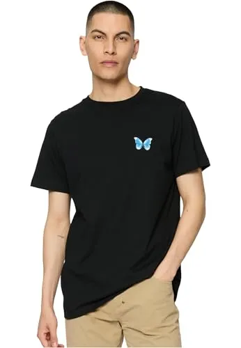 Mister Tee Herren T-Shirt Butterfly Winter Tee Black XS