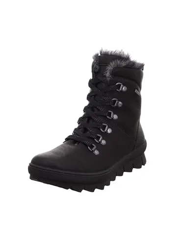 Legero Damen NOVARA Gore-Tex Stiefelette - Warm gefüttert, Schwarz - Wanderschuhe mit klassischem Schnitt, wasserdicht und atmungsaktiv. Ideal für Outdoor-Abenteuer, bietet hervorragenden Halt und Komfort durch die individuelle Schnürung.
