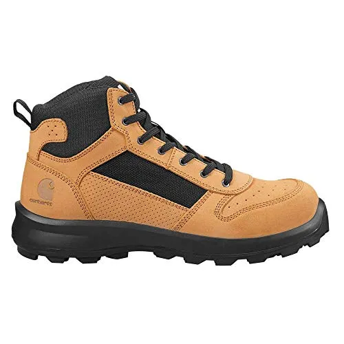 Carhartt Herren Michigan Rugged Flex® S1P Sicherheitsstiefel Weizen, Größe 48 - Wanderschuhe mit hitzebeständigem Obermaterial, rutschfester Sohle und antibakteriellem Fußbett für optimalen Komfort und Sicherheit.