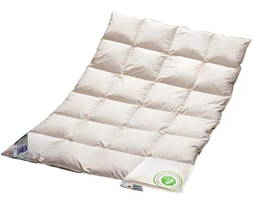 Vitaschlaf® Bio-Luxe-KBA Arktik TESTSIEGER - W6 - EXTRA WARM Daunendecke 100% Daune alle Größen 155x220cm