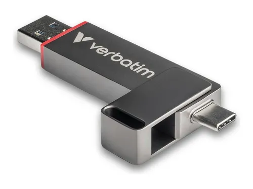 VERBATIM 32041 - USB-Stick 256 GB, USB 3.2 Gen 1 - USB-Stick mit SSD-Leistung: Lesegeschwindigkeiten bis 510 MB/s, robustes Metallgehäuse und inklusive Nero Backup Software für sichere Datenspeicherung.