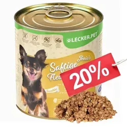 g Lecker.Pet® Josie's Saftige Fleischmahlzeit Sensitiv mit Pute & Reis - Hundefutter für empfindliche Hunde, 64% frisches Putenfleisch, getreidefrei und ohne künstliche Zusätze, unterstützt die Verdauung und liefert essentielle Nährstoffe für ein aktives Leben.
