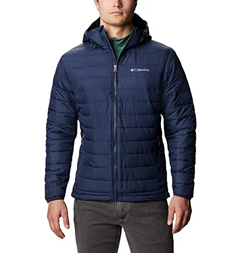 Columbia Herren, Steppjacke Mit Kapuze, Collegiate Navy (New Collection), L