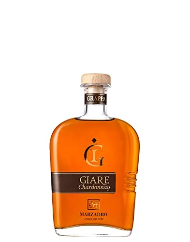 Marzadro Grappa Giare Chardonnay 0,7 ℓ - Tresterbrand aus Trentino, hergestellt aus erlesenen Chardonnay-Trauben für ein unverwechselbares Geschmackserlebnis.