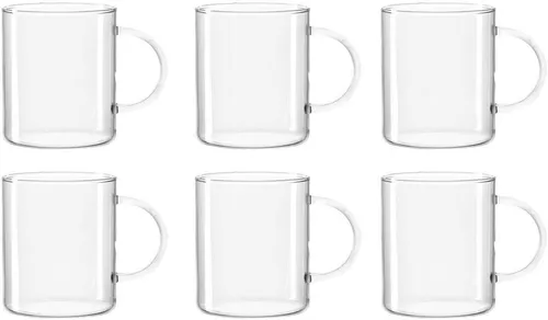 Leonardo Novo Teeglas 6-er Set, hitzebeständiges Borosilikatglas - Kaffee- & Teegläser, Set mit 6 eleganten Teegläsern, hitzebeständig bis 100°C, ideal für stilvolle Teestunden und einfache Reinigung in der Spülmaschine.