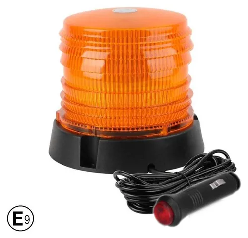 60-LED-Signalleuchte / Notfall-Rundumleuchte (Kuppel), 12V/24V, mit Magnet- und Bolzenbefestigung