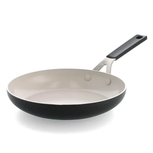 KitchenAid Aluminium Bratpfanne 24 Cm, Keramik-Antihaftbeschichtung Ohne PFAS, Induktion, Backofenfest Bis 160 °C, Schwarz