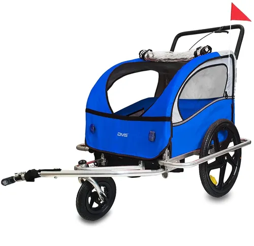 DMS® Fahrradanhänger 2in1 Kinderanhänger Jogger FH-02B