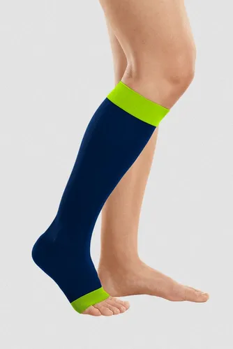 medi Rehab® one Kompressionskniestrümpfe AD zur Ödemtherapie VI lime/blue