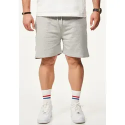 BEHYPE STUDIOS Sweatshorts im lockeren Relaxed-Fit aus 100% Baumwolle für Herren Kurze Hose Sporthose Sommershorts mit elastischem Gummibund grau S