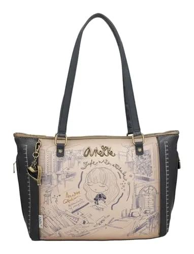 Anekke Schultertasche Shopper Studio Shoulder Bag Multicolor - Damen-Schultertaschen mit zeitlosem Design, praktischen Innenfächern und verstellbarem Schulterriemen für individuellen Tragekomfort.