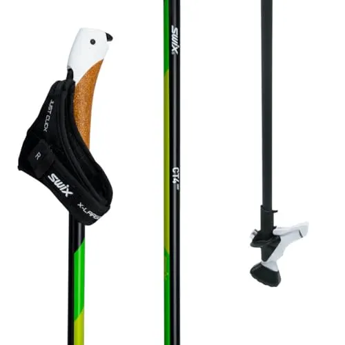 Swix CT4 Nordic Walking Stock Lime Carbon Tech 105cm