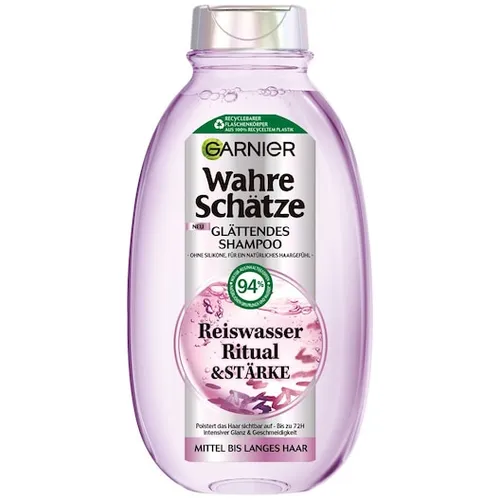 GARNIER Wahre-Schaetze Wahre-SchaetzeReiswasser Ritual & Stärke Glättendes Shampoo 250 ml (11,56 € / 1 l)