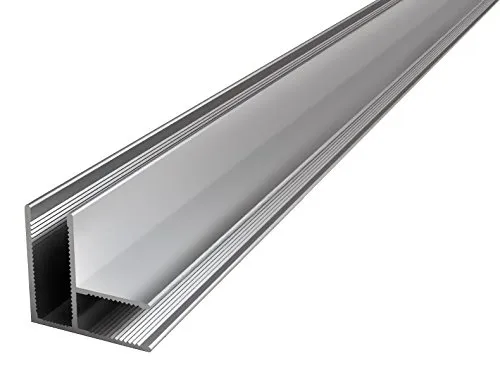 Eckprofil für 8 mm Glasteile - Stabil und Elegant - Duschkabinen & -wände: Hochwertiges Eckprofil zur stabilen Verbindung von zwei 8 mm Glasteilen, ideal für moderne, rahmenlose Duschabtrennungen.