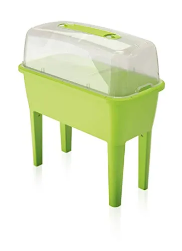 Urban Gewächshaus 52L - Farbpistazien, 77x38x82 cm - Anzuchtset für Garten, Balkon und Terrasse mit geringem Platzbedarf; schützt Pflanzen vor Witterung und Schädlingen und bietet durch Stabilisierungsstab Langlebigkeit.