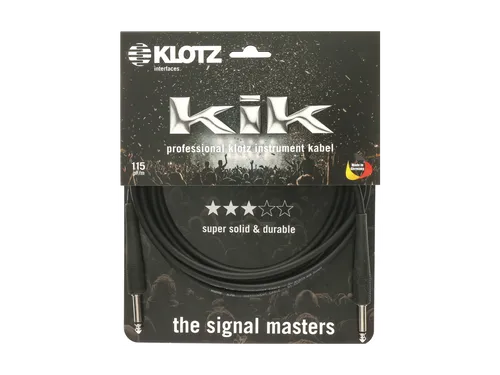 KLOTZ Kik Pro Instrumentenkabel Schwarz - 4,5m von Klotz