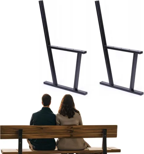 Stilvolle Bankbeine 2er-Set aus Stahl von Anwicar