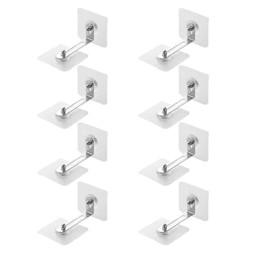 Paare Wandbefestigung Ohne Bohren,Kippsicherung MöBel,Schrank,MöBel-Wandanker,Kippschutz Wandanker,Befestigungsset,HäNgeschrank,Halterung,Für Regal Kommode Belastbarkeit Haustiere Babysicherheit 8