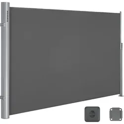 SONGMICS Alu-Seitenmarkise 180 x 400 cm in grau von SONGMICS