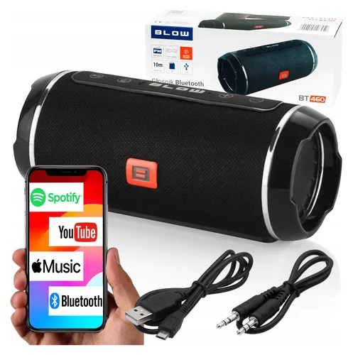 Bluetooth Lautsprecher Blasen Schwarz 2X10W Radio Fm Usb Aux Microsd 2000Mah