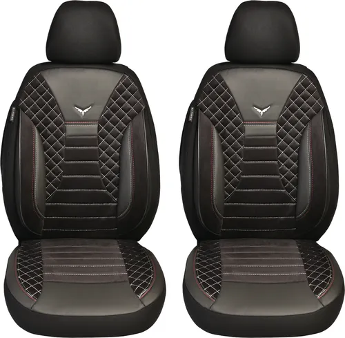 Maß Schonbezüge für VW T5 Transporter PS808 - Sitzbezug-Set für Fahrer und Beifahrer, passend für Schalensitze, atmungsaktiv und einfach zu installieren, idealer Schutz für Ihre Autositze.