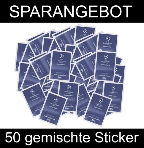 TOPPS - Champions League 2018/19 Sticker - 50 gemischte Sticker