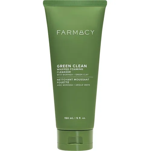 Farmacy Green Clean Whipped Foaming Cleanser 150 ml - Gesichtsreinigung mit Moringa und Papaya-Enzymen für eine sanfte, tiefenreinigende Pflege ohne Austrocknung. Ideal für Mischhaut und ölige Hauttypen.