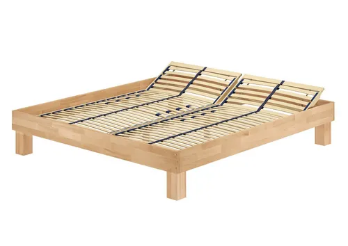 ERST-HOLZ Massivholzbett Doppelbett Massivholzbett Kingsize-Bett Buche geölt 200 x 200 cm, Buche geölt