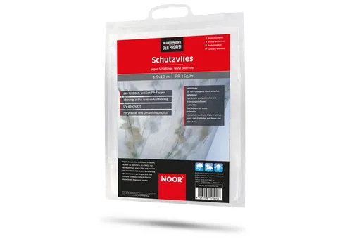 NOOR Frühbeet Schutzvlies für Pflanzen - 150 cm x 10 m, Profi Gartenvlies - 15 gr/m² - atmungsaktiv und wasserdurchlässig