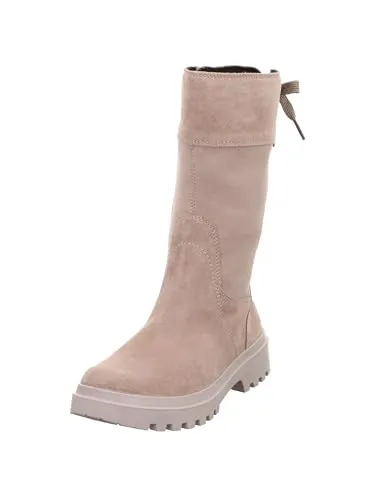 Superfit Mädchen Abby Gore-Tex Schneestiefel, Beige 4000, 37 EU - Wanderschuhe mit stylischer Leder-Textil-Kombination, GORE-TEX für warme, trockene Füße und praktischen Innenzipp für schnellen Einstieg.