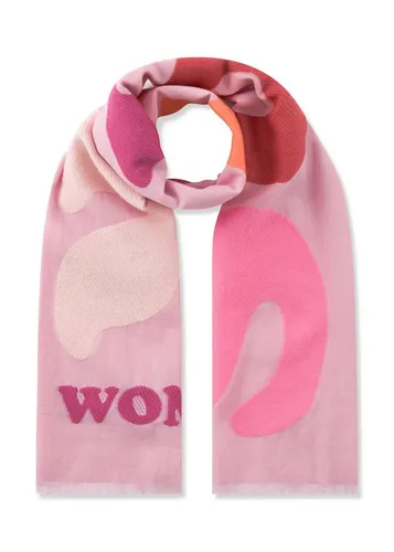 Codello Modeschal mit Super-Woman-Schriftzug - Stylischer Codello Schal in Pink mit Super-Woman-Schriftzug. Ideal für modebewusste Frauen, die ein Statement setzen möchten. Größe: 70 x 180 cm, aus hochwertigem Material für angenehmen Tragekomfort.