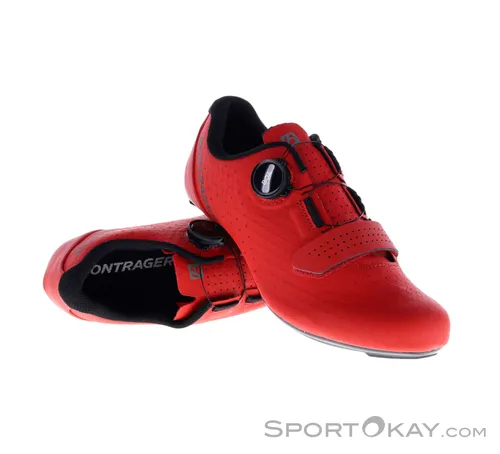 Bontrager Circuit Rennradschuhe - Rot - Größe 40 - Fahrradschuhe mit hervorragender Belüftung und optimaler Kraftübertragung für maximale Performance auf dem Rennrad.