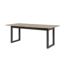 Ausziehbarer Esstisch Fiano – Holzfarben, 90 cm breit - Esstisch Fiano, ausziehbar auf ca. 240 cm, mit modernen Kufenfüßen für optimale Beinfreiheit. Ideal für gesellige Runden und platzsparend im Alltag.
