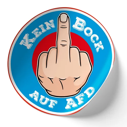 2er Set Autoaufkleber Kein Bock auf AFD 10x10cm Anti Sticker Auto Laptop R218