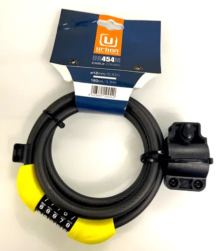 URBAN UR454M Fahrradschloss 120cm Fahrrad Schloss Stahlkabel Zahlencode NEU