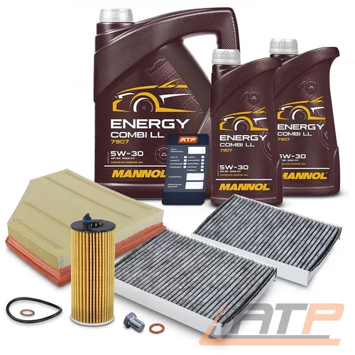 INSPEKTIONSPAKET SET A + MOTORÖL FÜR BMW 5-ER G30 518D / 520D / 525D / 530I