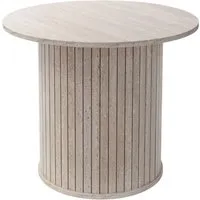 ML-Design Couchtisch Rund Ø60 x 50 cm Stein-Optik Beige in beige von ML DESIGN