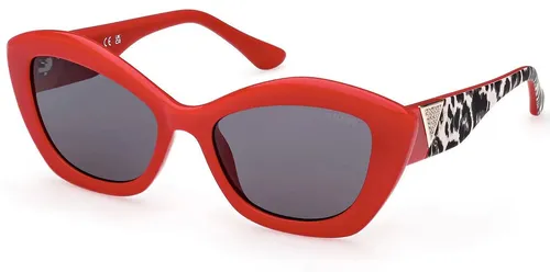 Guess Sonnenbrille GU7868 66A 54 - Stylische Cat-Eye Brille - Sonnenbrillen, modische Cat-Eye Form in Rot, leichter und widerstandsfähiger Kunststoff, optimaler UV-Schutz für trendbewusste Frauen.